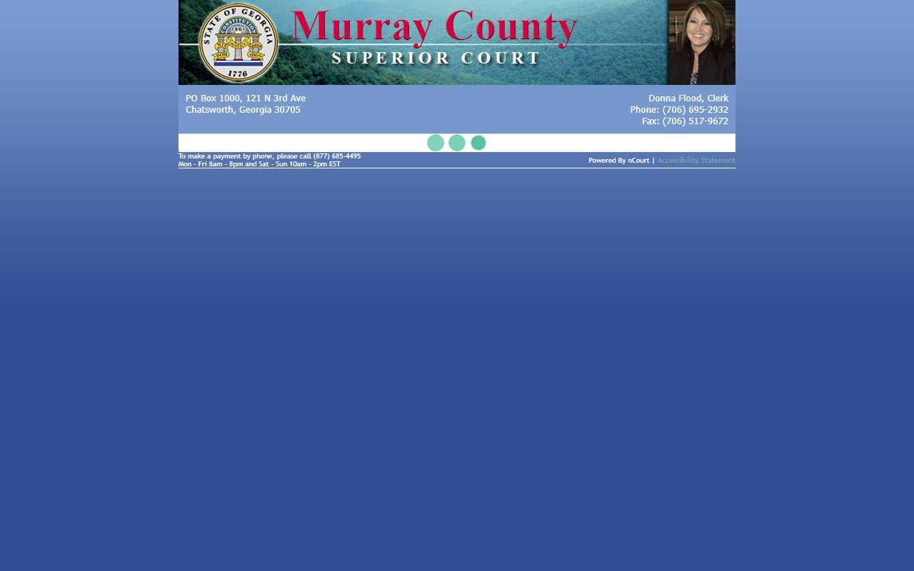 Murray County traffic court records nCourt Superior Court payment portal